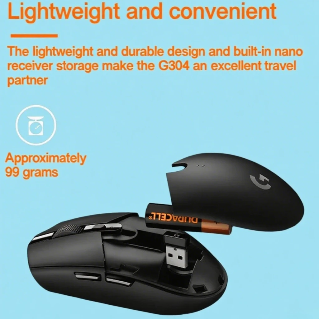 ماوس الألعاب Logitech G304/G305 Infinity - 12000 نقطة في البوصة دقيقة، خفيف الوزن وصغير الحجم للاستخدام طويل المدى، اختيار للجنسين!