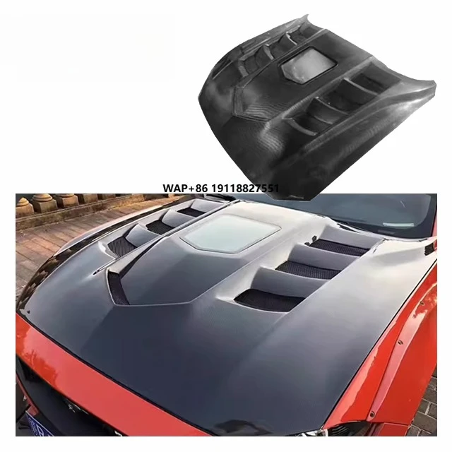 

Carbon Lucency Hood for Mustang S550 15-17 Upgrade Lucency Style Body Kit Mustang Engine Bonnet Hood