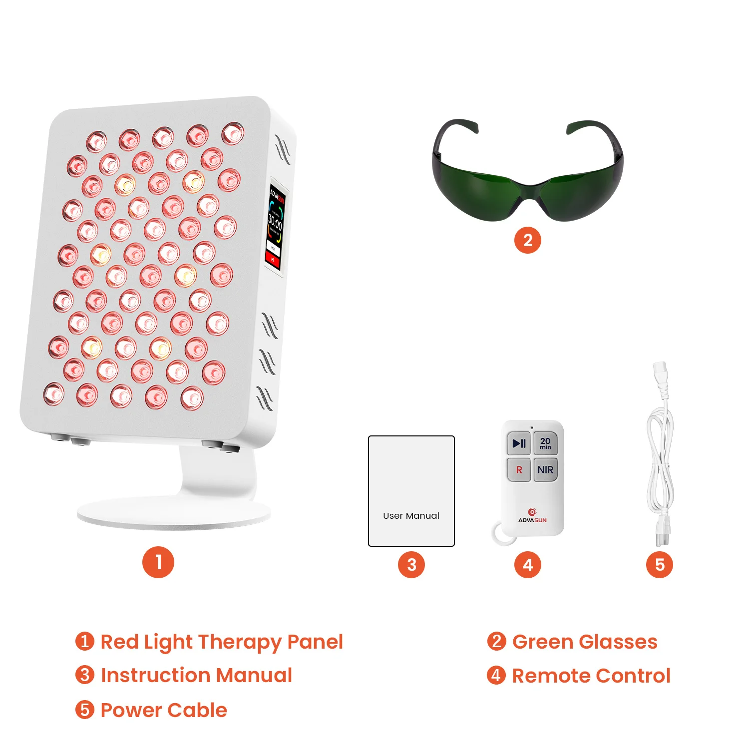 ADMin رقاقة مزدوجة لوحة العلاج بالضوء الأحمر مصباح ليد 5 أطوال موجية بالقرب من ضوء العلاج بالأشعة تحت الحمراء LED أجهزة التجميل لتجميل الوجه