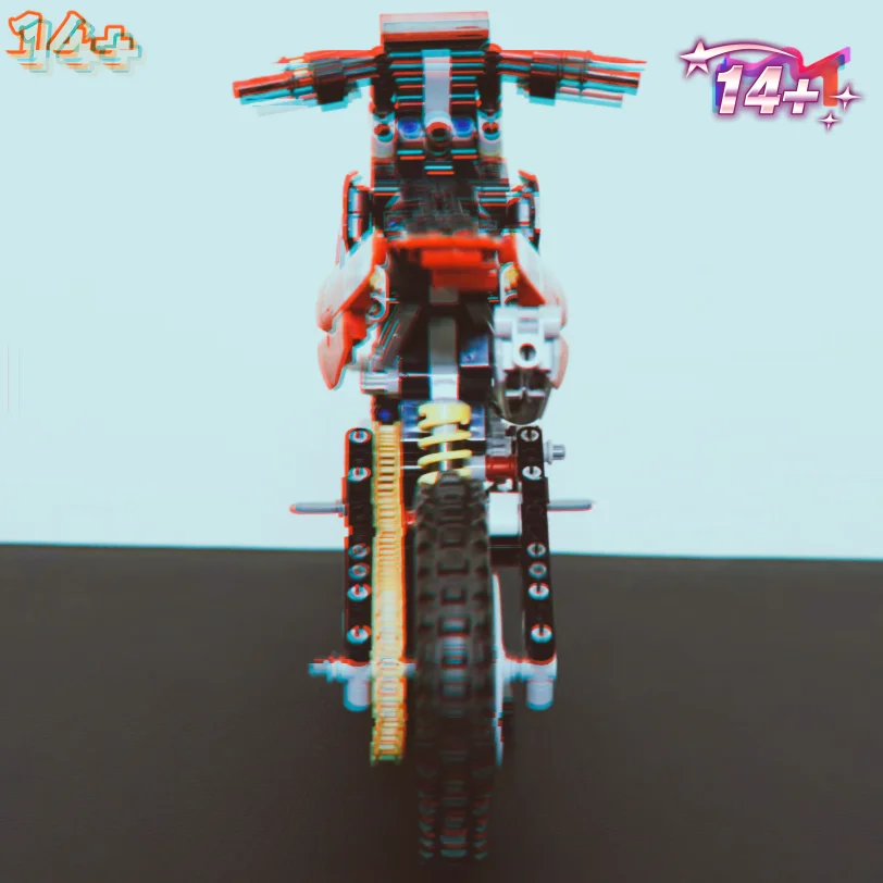 2026 New Hot Toys Off Road Motocross Suspension Engine Dirt Bike MX Motorcycle Building Block Puzzle Model Toy For Ornament Gift