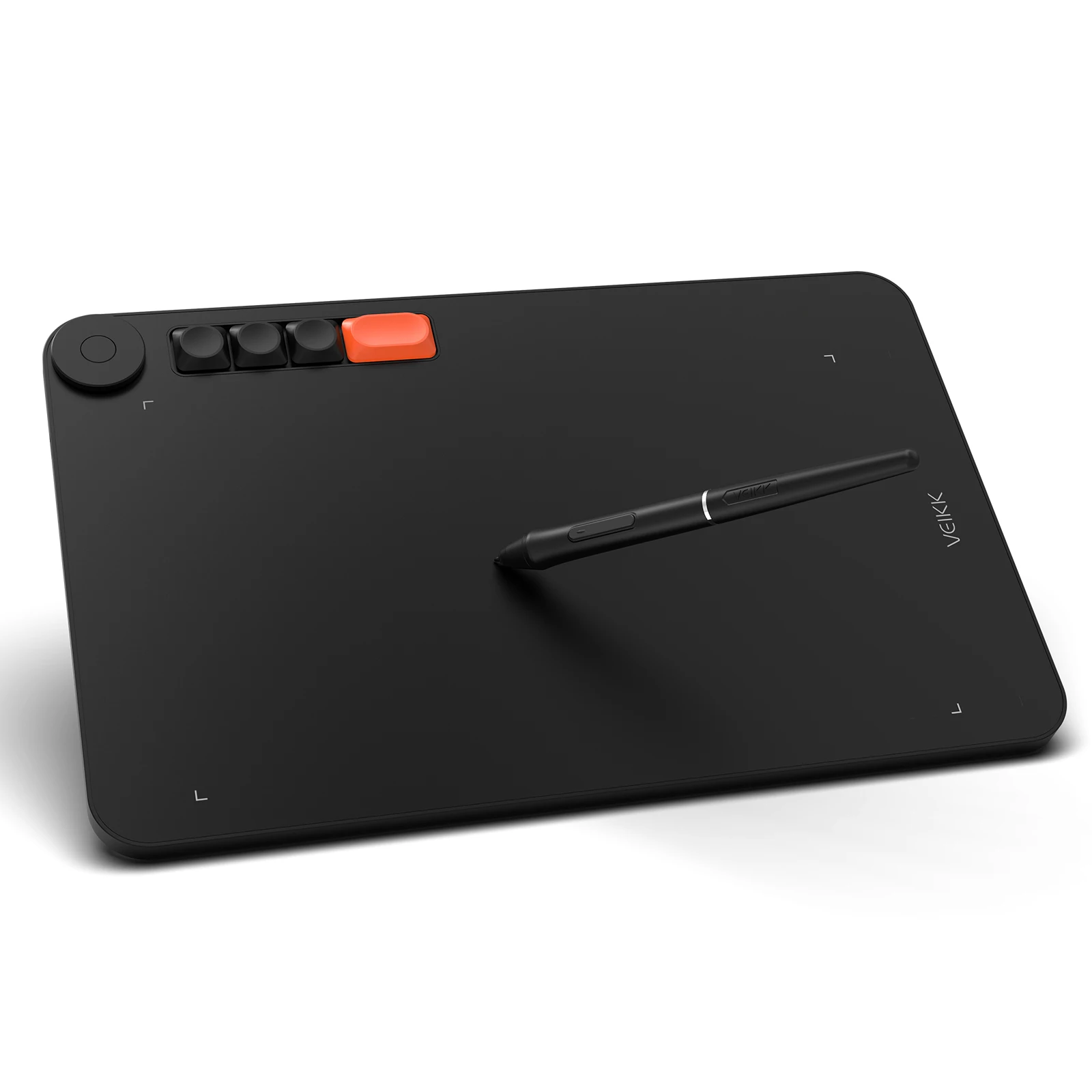 VEIKK Voila L Digital Graphics Tablet 10x6 Inch Drawing Tablet With 290 PPS Passive Stylus Support Tilt Android Windows Mac OS