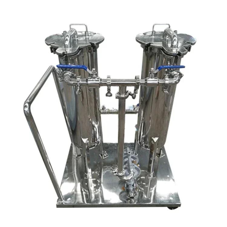 

304ss/316ss Non-Rusting Parallel Duplex Bag Filter with Feeding Pump New Condition for Home Use and Manufacturing Plant