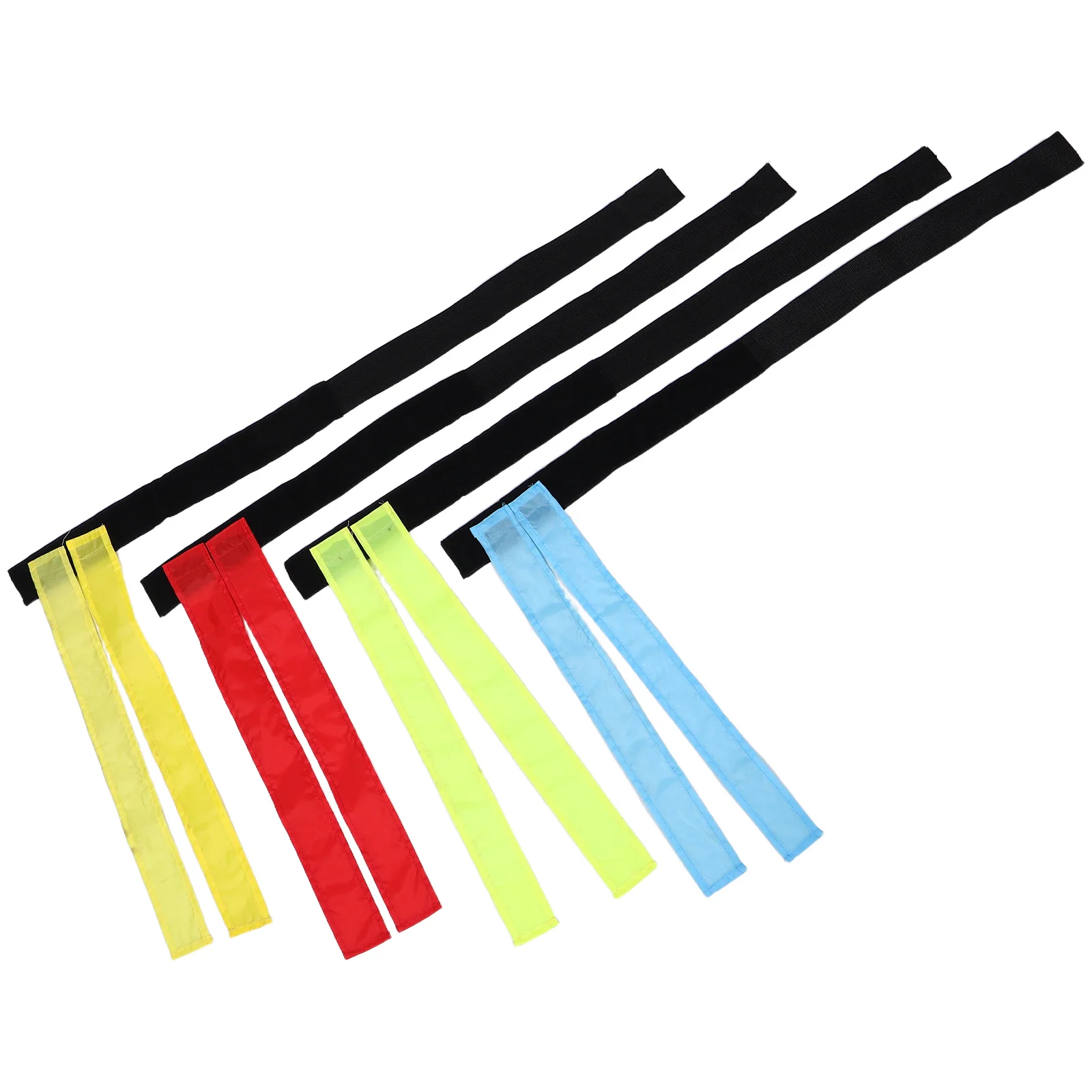 

4 Pcs Football Training Belt Flag Gear Tag Belts Chase Ribbon Game Waist Equipment Rugby