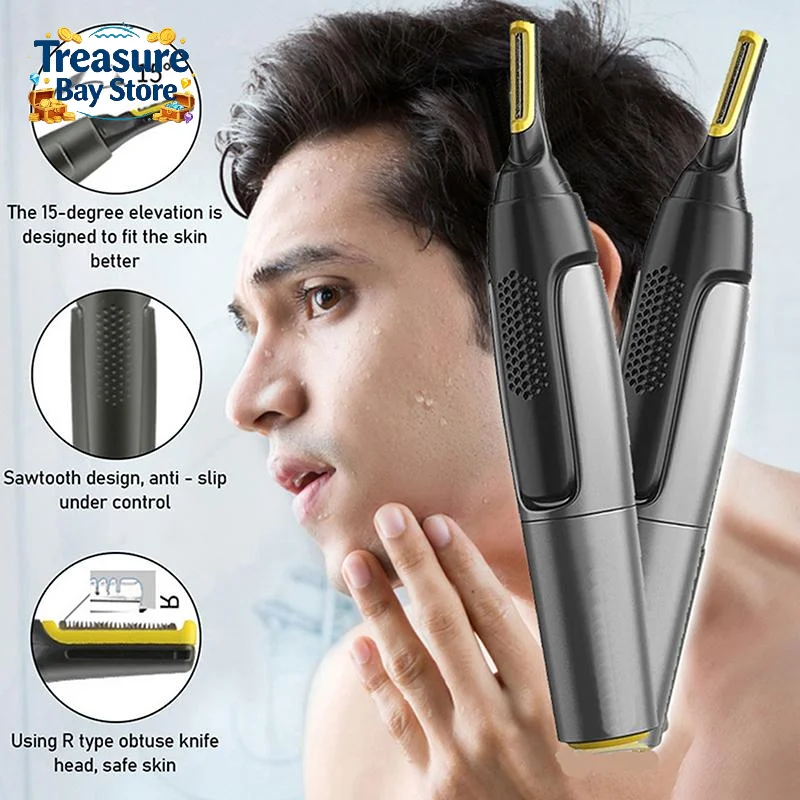 Ultra Thin Precision Trimmer Electric Nose Hair Trimmer Mini Portable Ear Trimmer For Men Nose Hair Shaver Waterproof Safe Clean