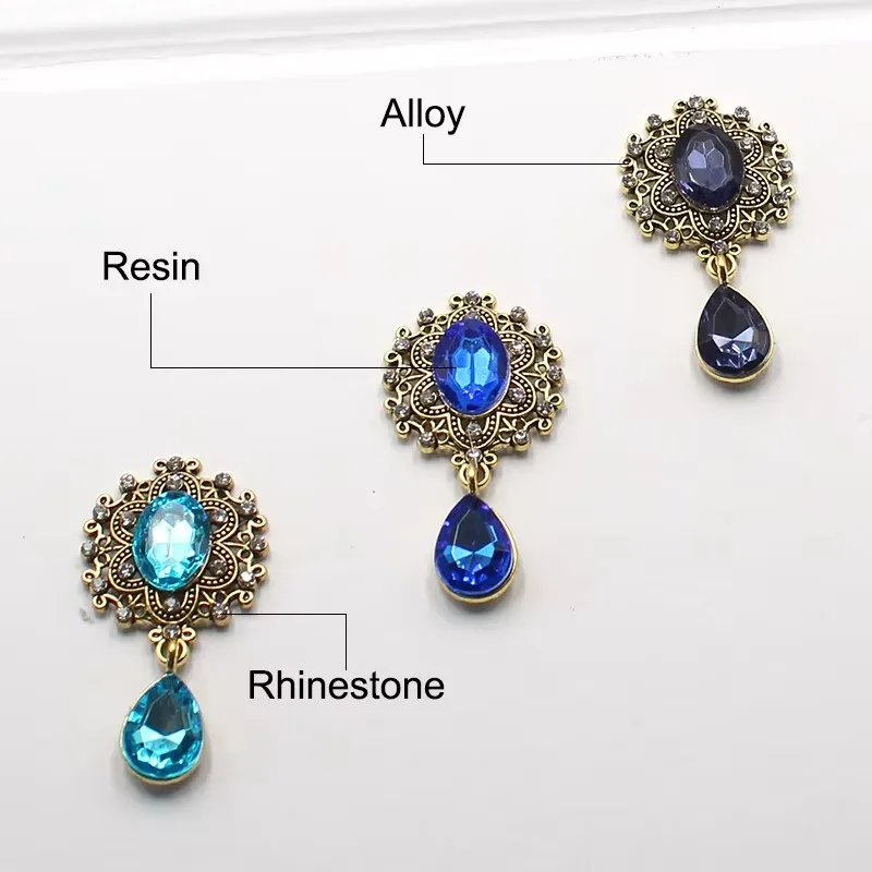 Brand New 25*46mm 5 Pieces Alloy Sparkling Rhinestone Pendants Red Wine Gift Box Party Wedding Romantic Decoration