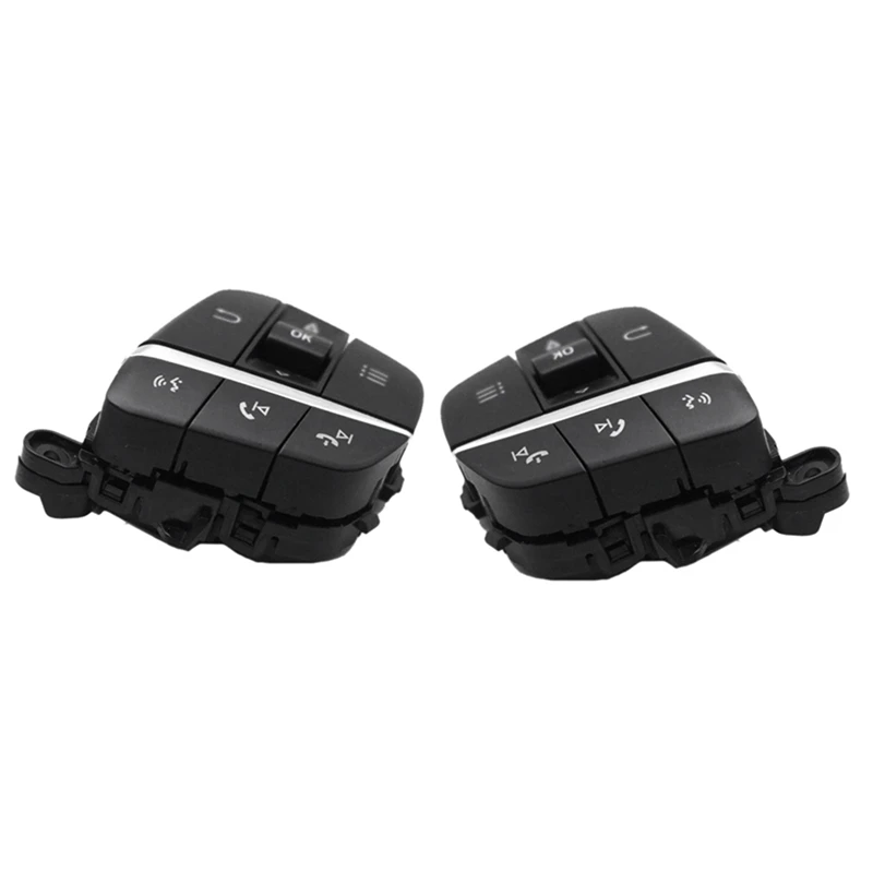 1Pair Car Cruise Control Switch Multifunction Steering Wheel Button For Ford Focus MK4 2019 2020