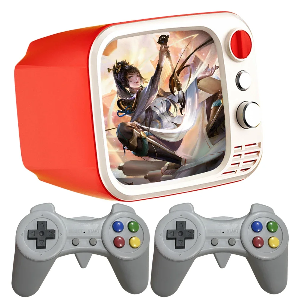 ใหม่Retro Nostalgicคอนโซลเกมทีวีเครื่องเล่นวิดีโอเกมหน้าจอHD 3.5 นิ้วคู่ไร้สายGamepad 740 + เกมสําหรับของขวัญเด็ก