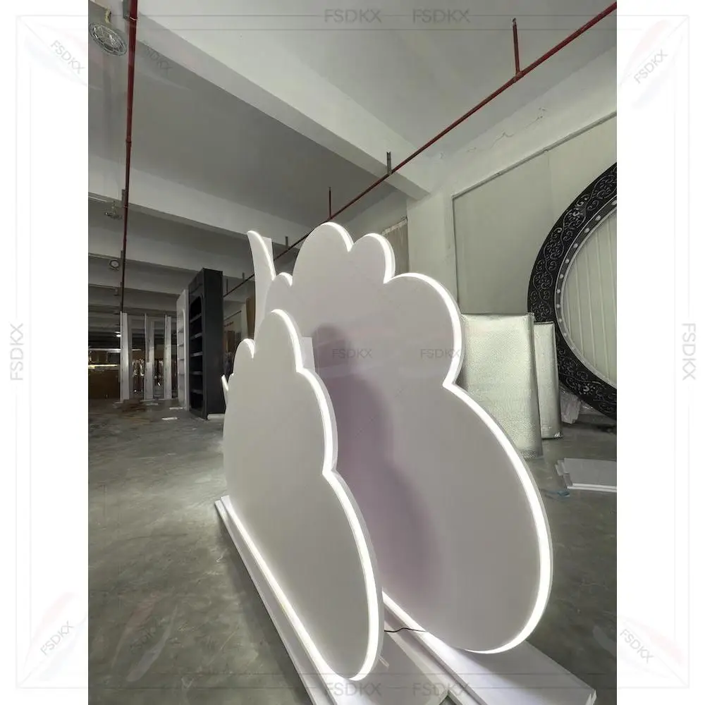 

Baby Shower Display Cloud And Moon Kids Themed Birthday Party Decoration Set Wedding Chuppah Backdrops for Kids Events