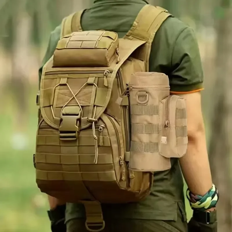 1Pcs Tactical Water Bottle Bag Pouch Holder Outdoor Travel Camping Hiking Cycling Fishing Hunting Water Bottle Kettle Carrier