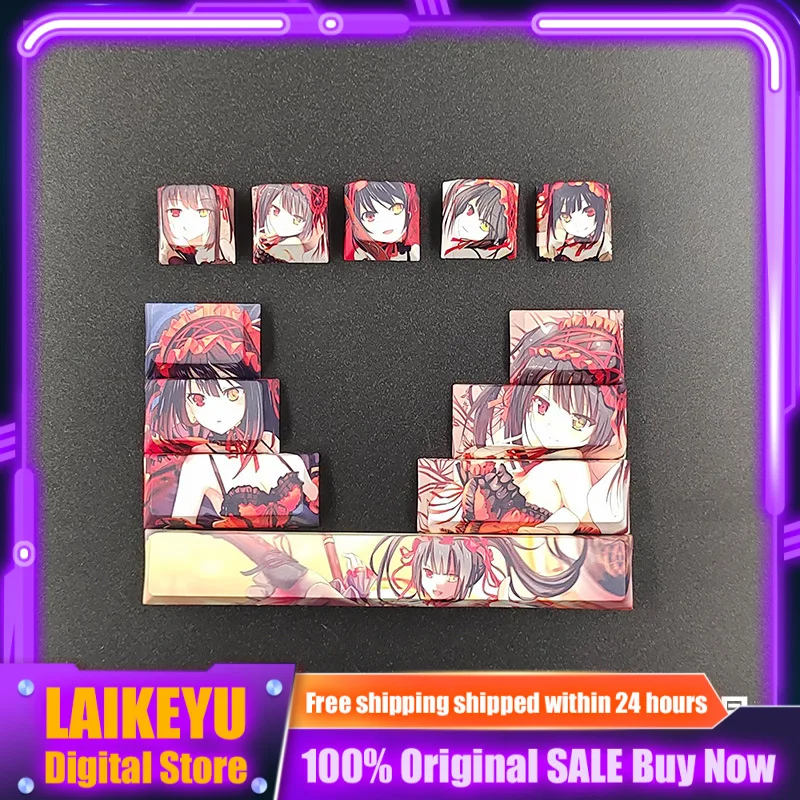 

12-Key Anime Character Theme Keycap Mechanical Keyboard Cherry PBT Custom Cute Keycap Cross Axis PC Gaming Keyboard Gift Collect