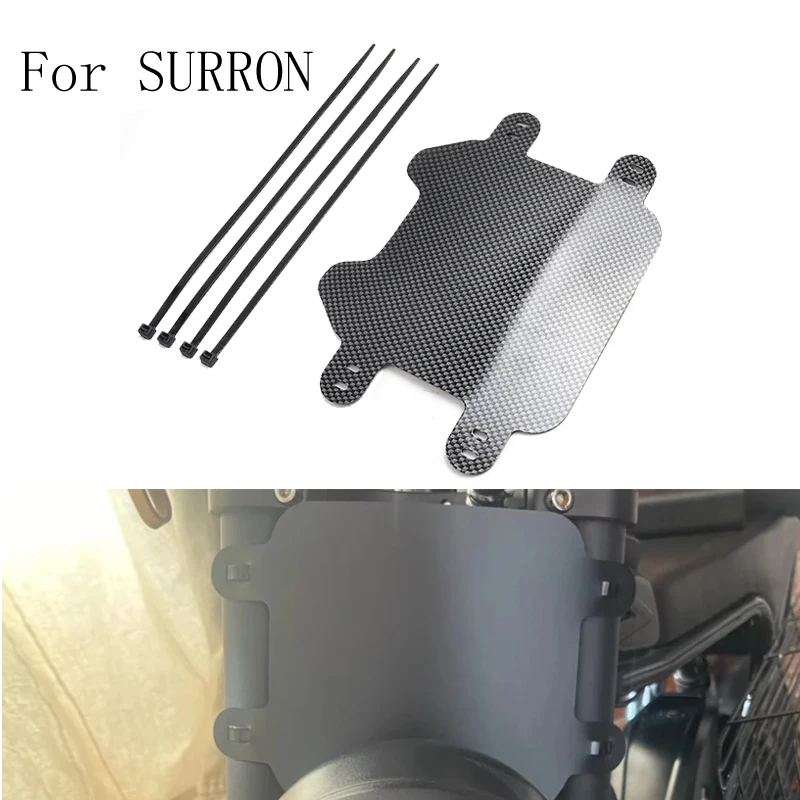 Motorcycles Front Number Plate Plate Easy to Install License Plate Replacement For Surron Light BeeX S Electric Dirt Bike E-bike