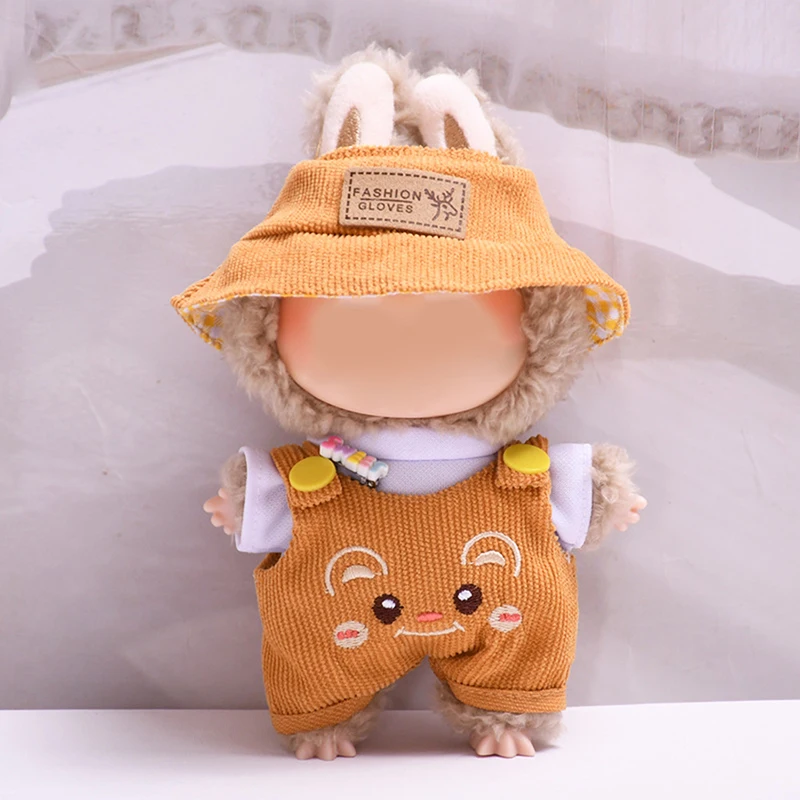 17cm Mini Plush Doll'S Clothes Outfit Accessories For Labubu Clothes Time To Chill Doll Clothes