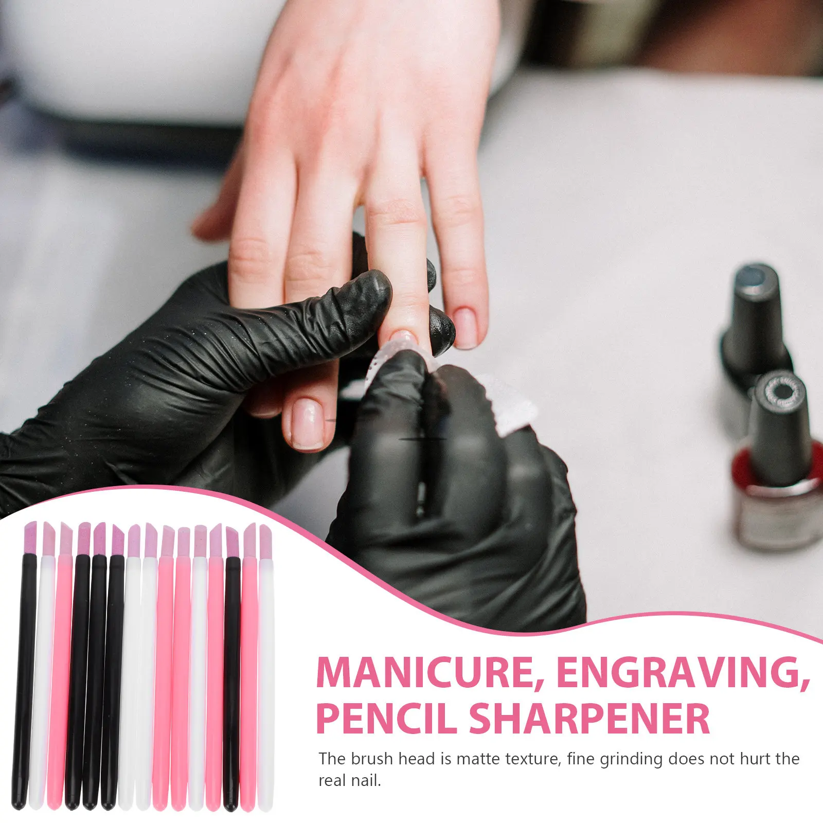 

Набор из 15 шт. двусторонних пилок-карандашей для маникюра: инструмент для удаления кутикулы, омертвевшей кожи, отшелушивания и придания блеска ногтям