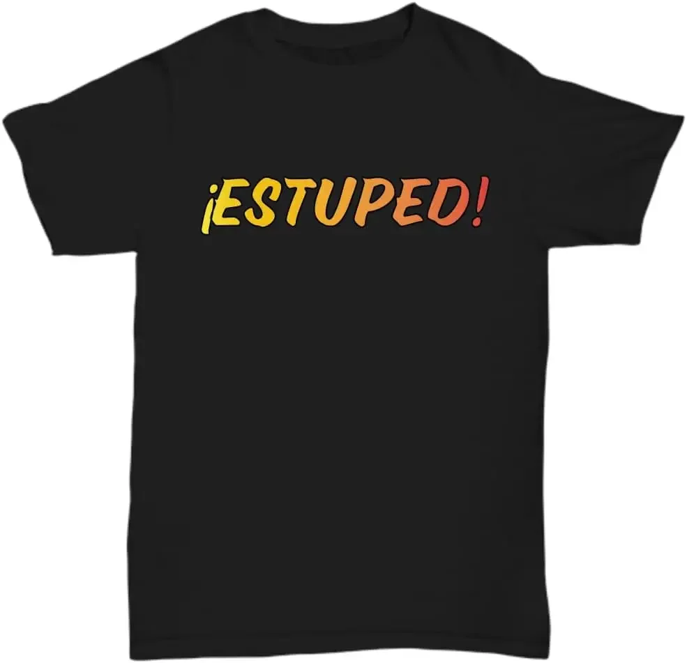 Playera Mexicana, Playeras, Playeras Para Hombre, Tshirt in Spanish, Funny Tshirt in Spanish, Camisa, Tshirt Men, Estuped Black