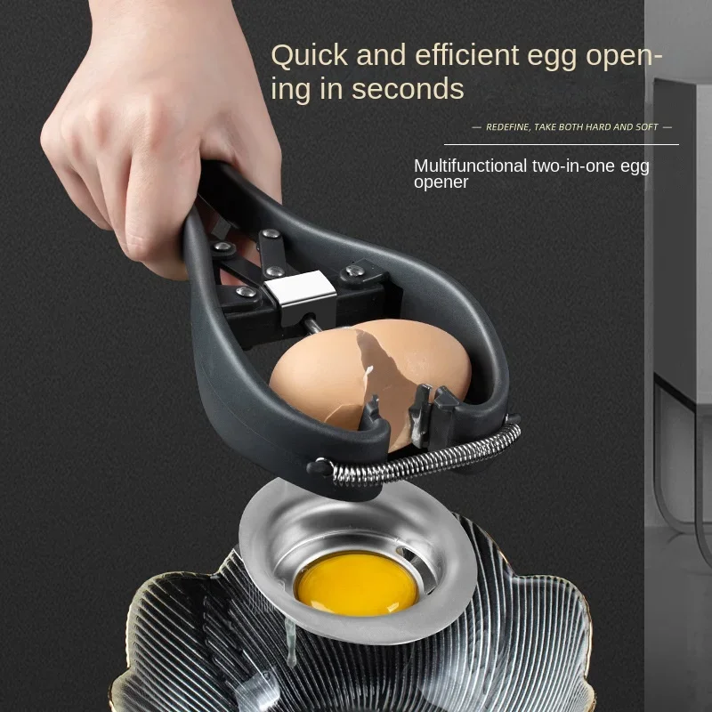 Stainless Steel Egg Opener Scissors Manual Egg Tools Eggshell Cracker Topper Eggs Opener Separator Kitchen Novel Accessories