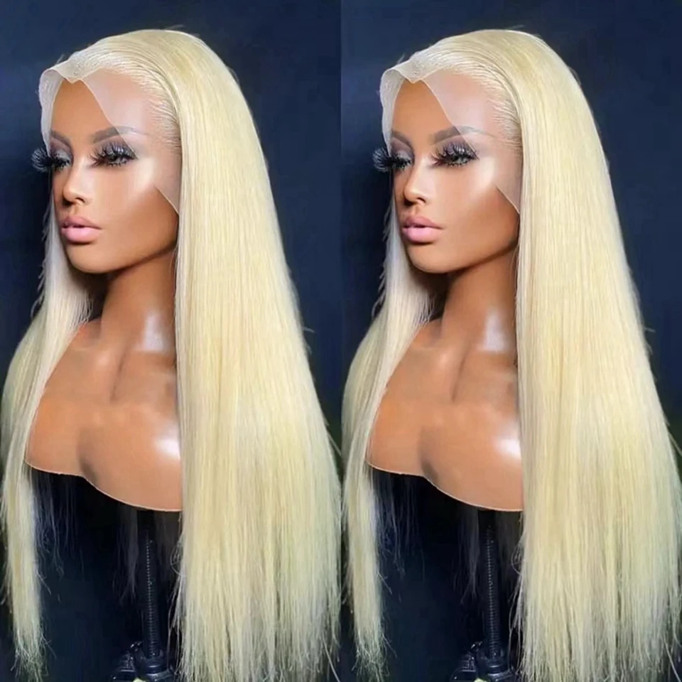 Ulrica 613 Human Hair Wigs Honey Blonde 13x4 Lace Front Wigs Human Hair Corloed Wig 13x4 Lace Frontal Human Hair Straight Wig