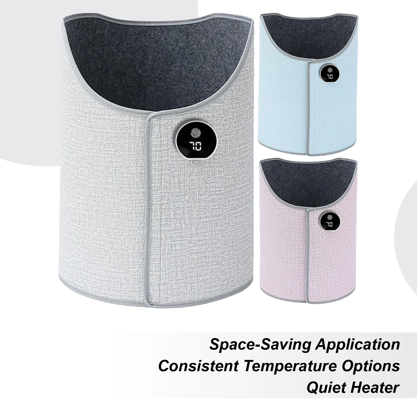 

Foot Warmer Under Desk Heating Pad Adjustable Thermostat Winter Cushion Foldable for Office Table Home Space Heater