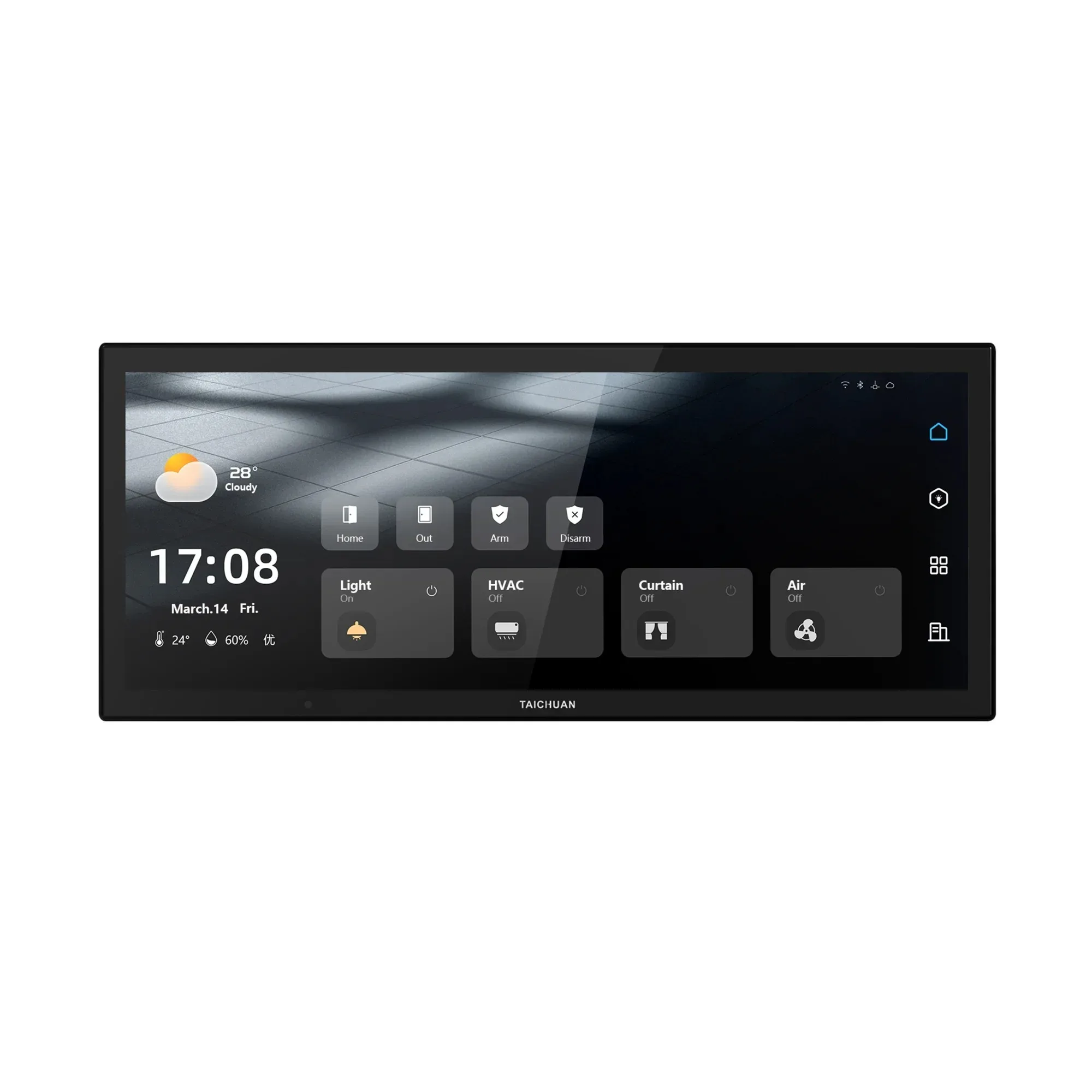 

2025 12 Inch Smart Control Panel with Zigbee Gateway Full House Control with Intercom System Doorphone POE Support