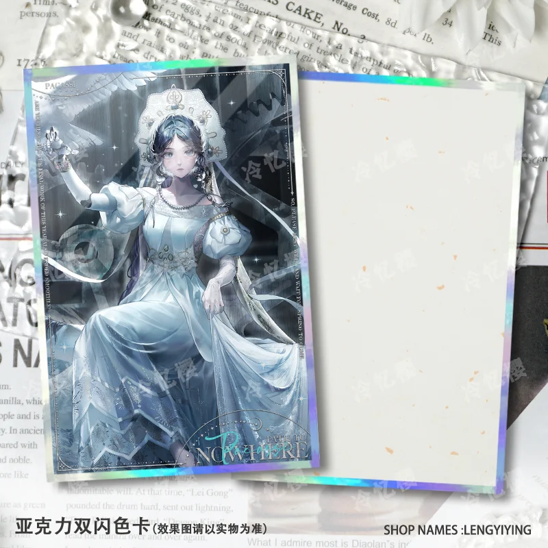 مجموعة أنيمي جديدة لعام 2025 مسار بطاقة التوقيع إلى أي مكان لانغلي أديلا هاميل جافوفانو كوسبلاي أكريليك مزدوج فلاش ورق ملون #6