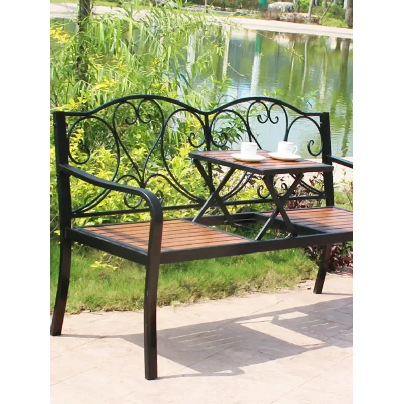 Courtyard Balcony Length Stool Double Small Coffee Table Couch Outdoor Garden Park Chair