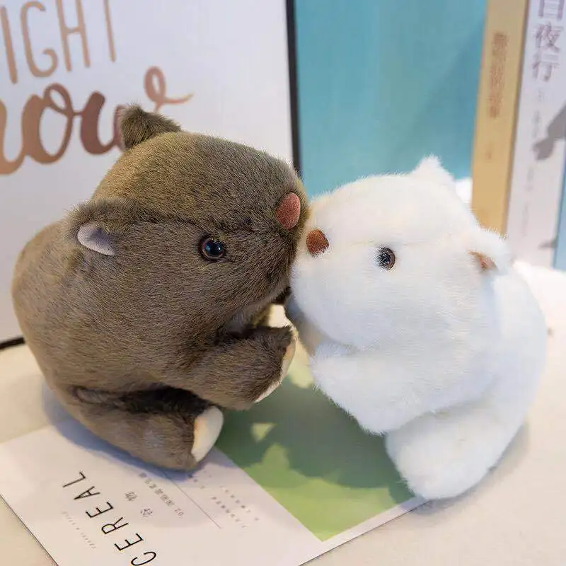 Lindo peluche Kawaii hámster muñeco de peluche juguete suave para niños regalo de cumpleaños creativo lindo juguete peludo para niños