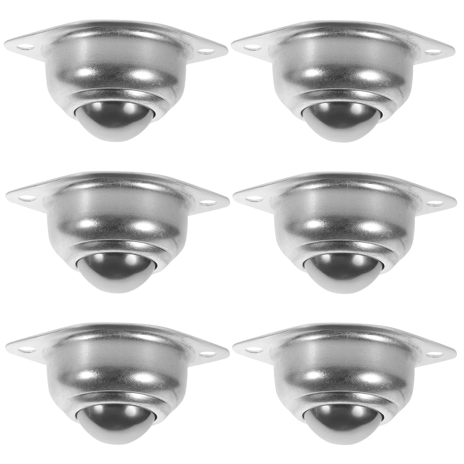 

6pcs Roller Bearing Carbon Steel Ball Caster Mini Wheels For Furniture Appliances Smooth Low Noise Universal Caster