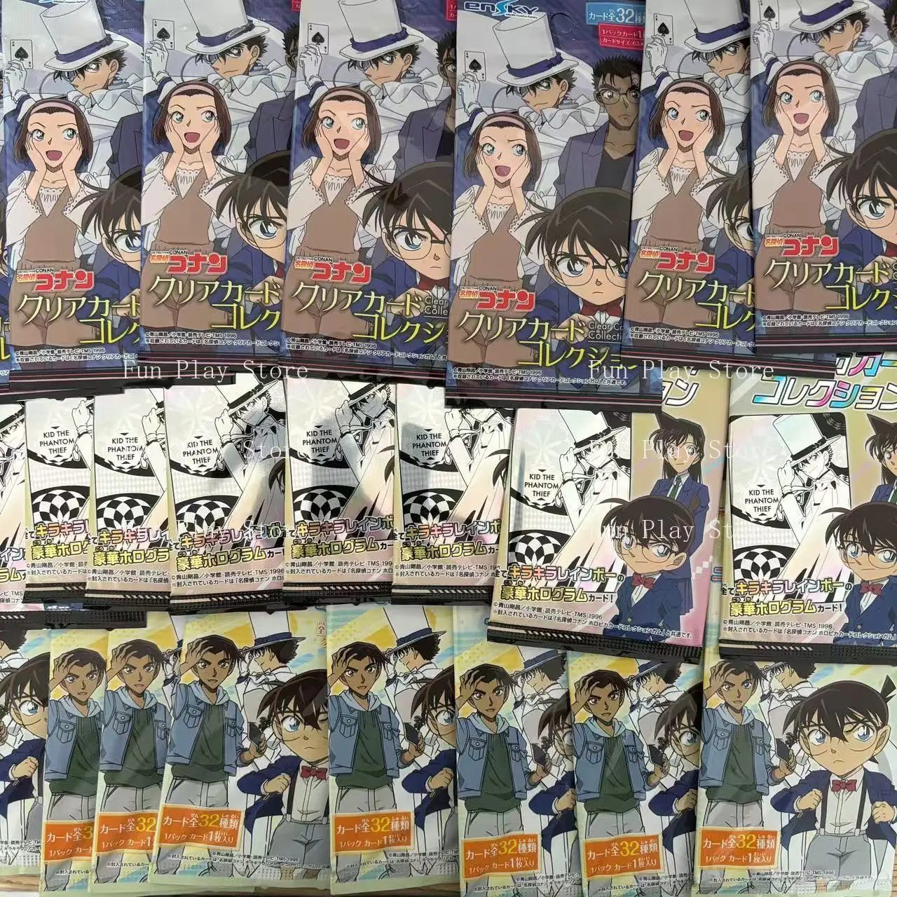Original Echte Klassische Anime Conan Anime Peripherie-Karten-Aufkleber Abzeichen Mouri Ran Kuroba Kaito Fan-Sammlerstück Geschenk
