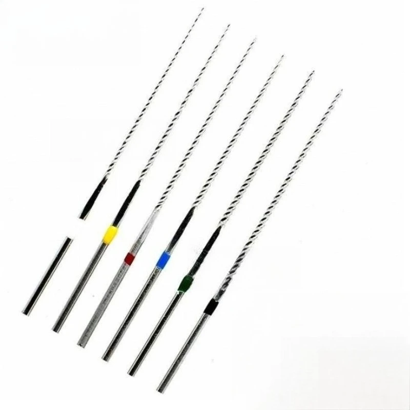 10x6Pcs/Pack Dental U files Root Canal Stainless Steel Ultrasonic U Files 33mm Optional Sizes Used For Root Cleaning