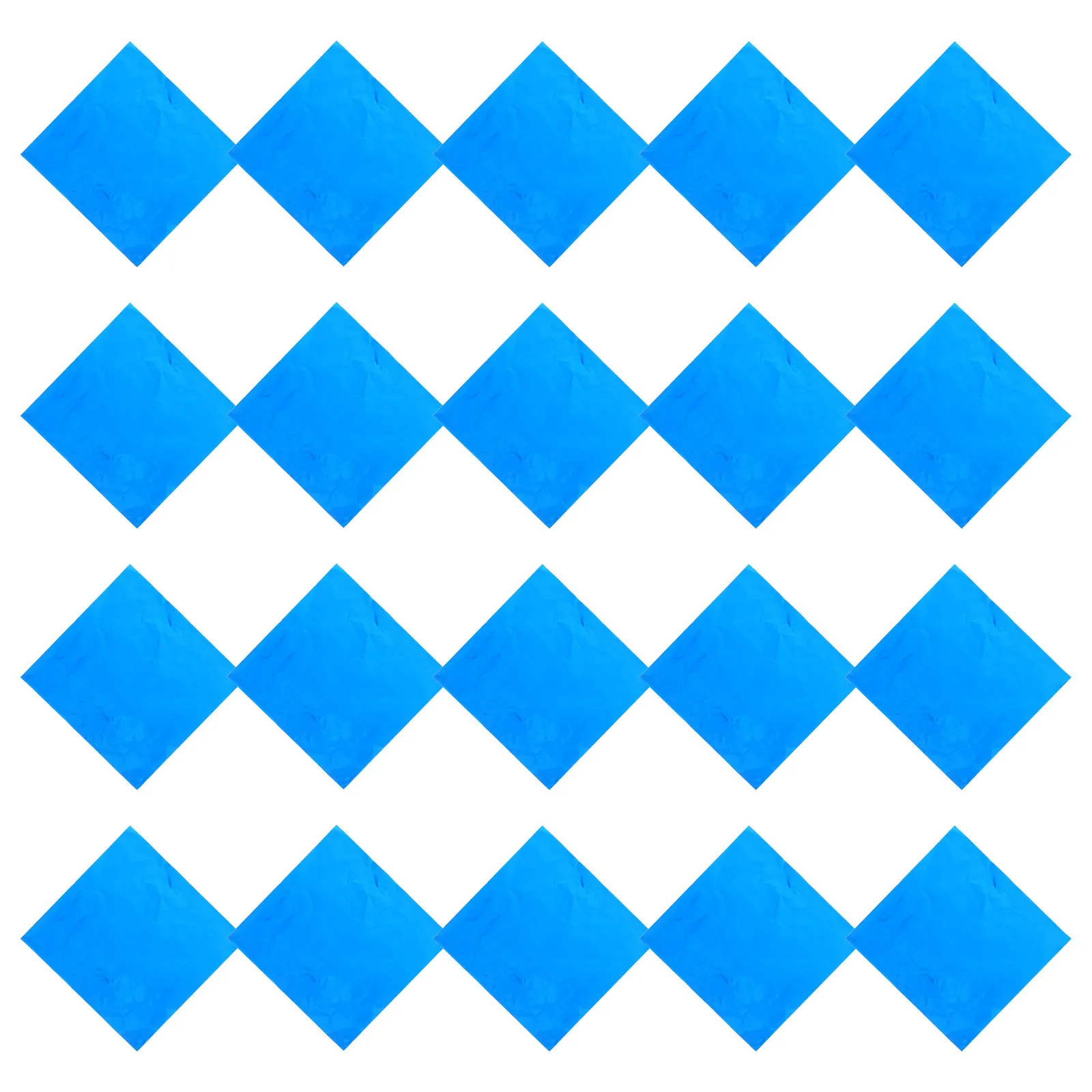 100 قطعة تغليف المواد الغذائية الألومنيوم 12 بوصة الأزرق القصدير احباط ورقة للشواء المنزل المطبخ استخدام التعبئة احباط غلاف الحلوى أداة الخبز