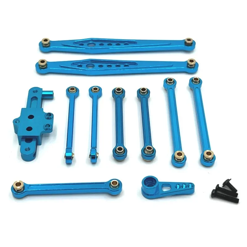 Kit de Pièces de Mise à Niveau en Métal, Lien d'Assemblage de Direction, Bras Servo, Accessoires de Voiture RC pour Wltoys 1/12, 124006, 12423, 12427, 12428, 12429