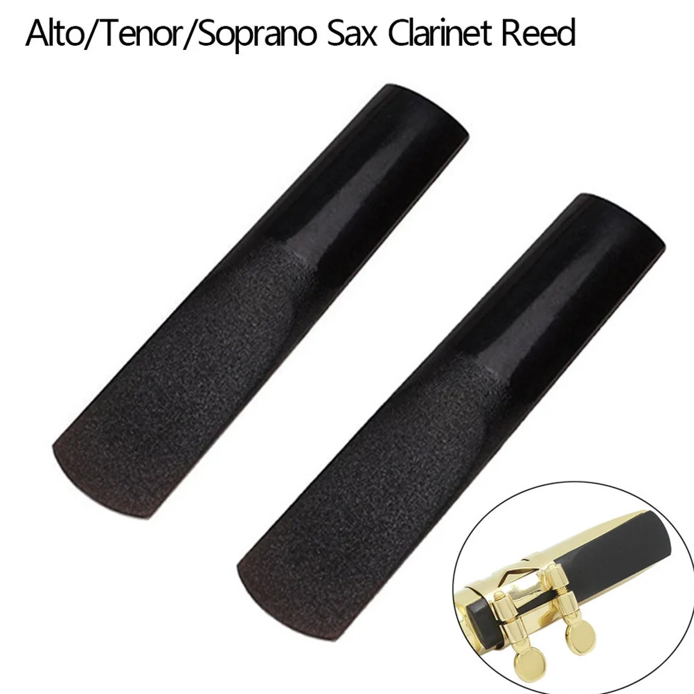 2pcs Resin Clarinet Sturdy Strength 2 5 Woodwind Synthetic Resin Reeds Parts Traditional Flat Clarinet Reeds Woodwind Clarinet