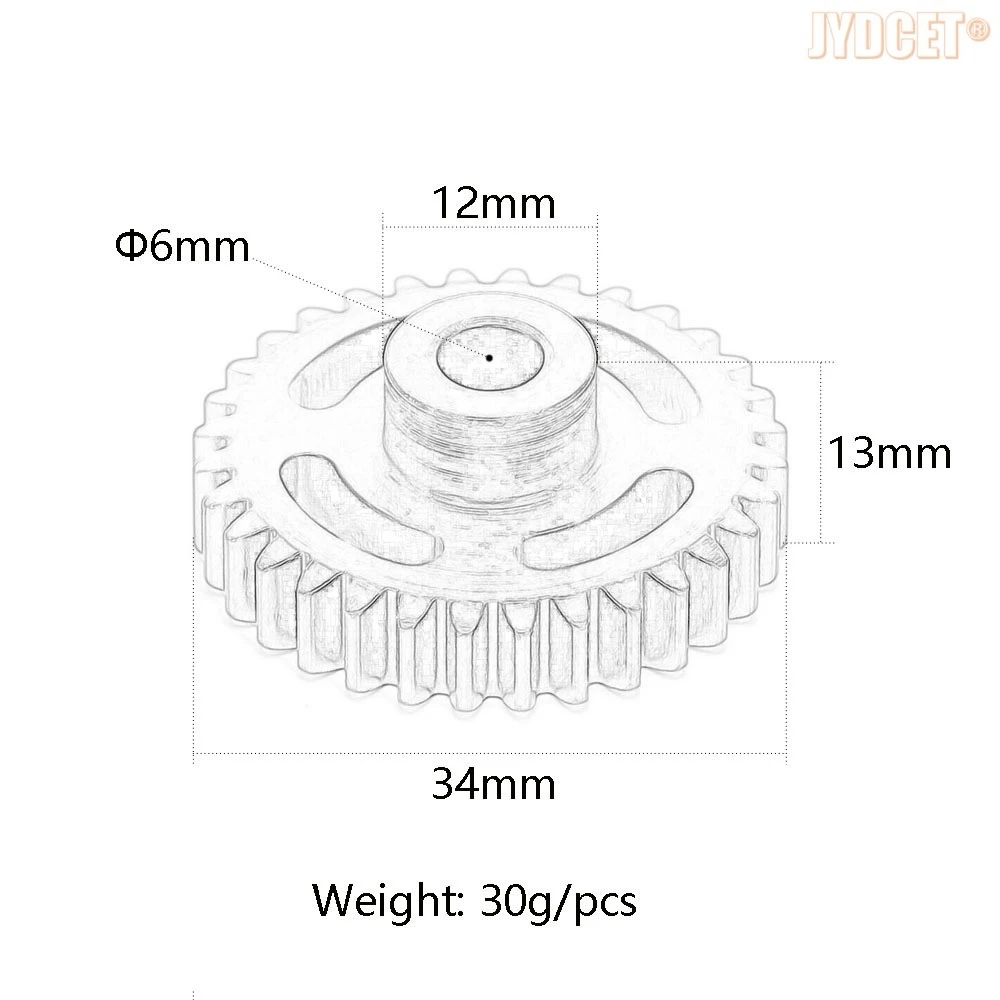 #86274 RC Xe Ô Tô 1M Kim Loại Nhẹ Ổ Bánh 32 Răng Cho HPI SAVAGE Từ Thông HP/2350X4.6 SS (Thay Thế 86084)