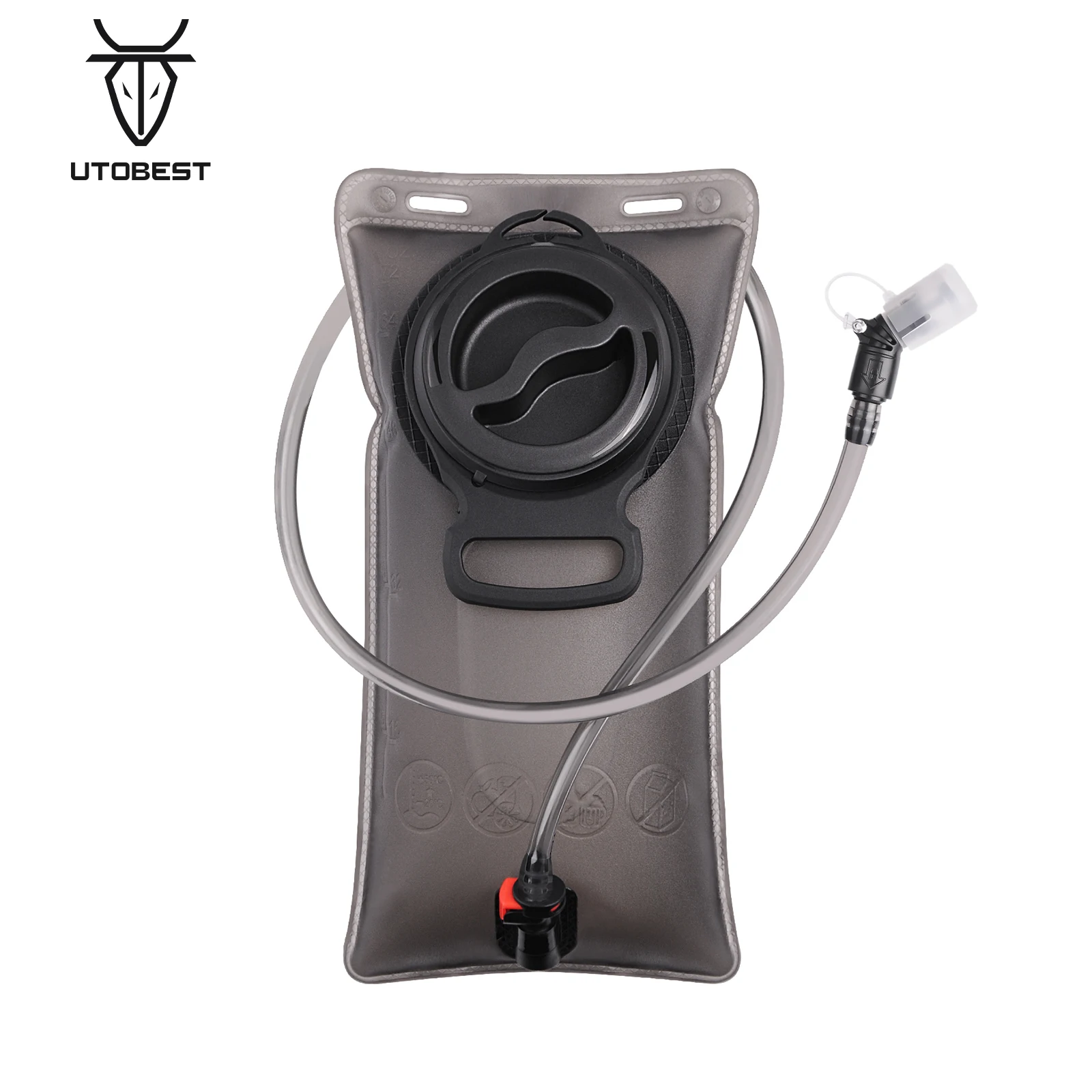 UTOBEST UTR212 2L Water Bladder Hydration Reservoir Pack TPU Water Storage Bag for Cycling Running Hydration Backpack
