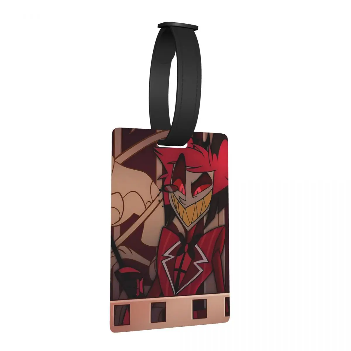 

Modern Hazbin Alastor Buddy Cartoon Anime Luggage Tags Suitcase Accessories Travel Baggage Boarding Tag Label Holder ID Name
