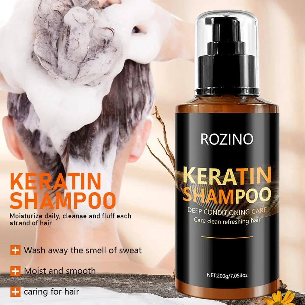 

Кератиновый кондиционер и набор шампуней для восстановления лечения поврежденных волос Глубокая очистка, контроль жирности, разглаживание, питательный уход за волосами