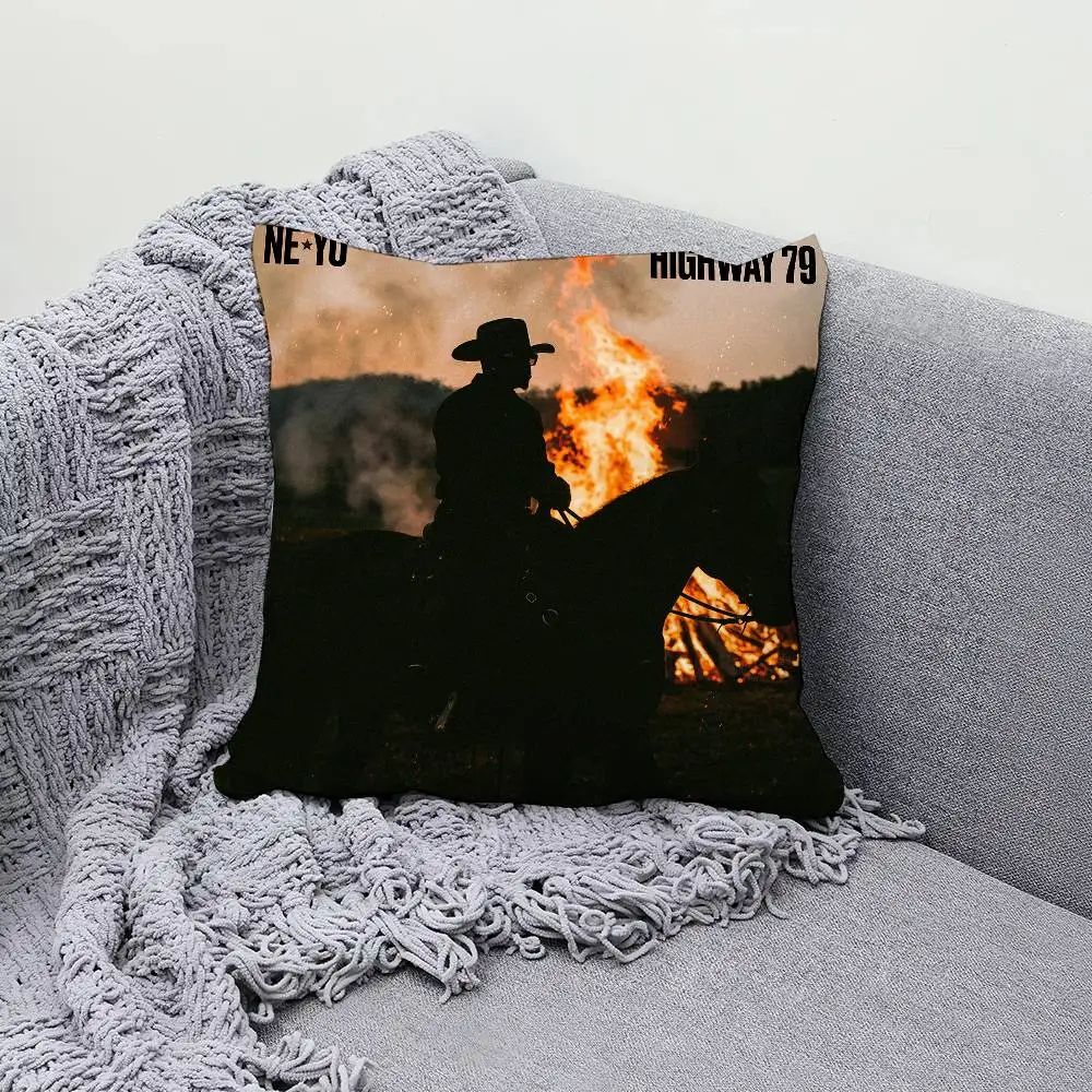Rapper N-Ne-Yo Highway 79 30x30cm 45x45cm Pillow Case Decor Protective Covers Comfortable Soft For Sofa Living Room Home Office