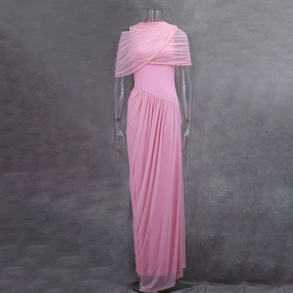 Goddess Style Maternity Photoshoot Dress Draped Maxi Gown Elegant Pregnancy Outfit Bump Friendly Baby Shower Gender Reveal Wear