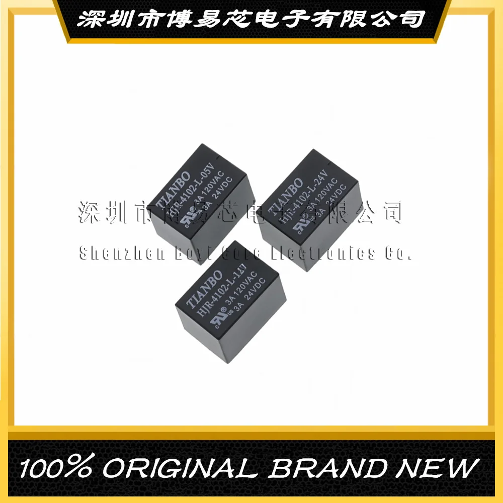 

HJR-4102-L- 05V 12V 24V 6 feet 3A 5/12/24 VDC