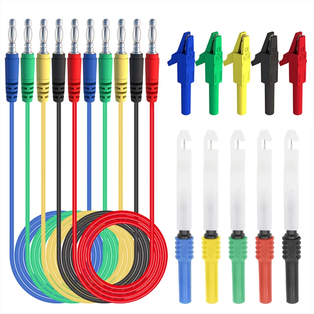 Cleqee P30009 P5007 Insulation Wire Piercing Probes, Automotive Diagnostic Test Accessories Repair Tools Needle, Back Probe Kit
