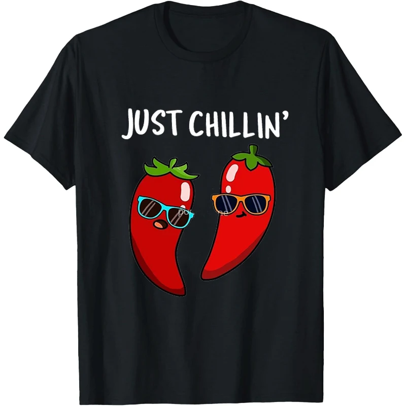 Chili Graphic T Shirts С Принтом Camisa Capsicum Cartoon T Shirt Hot Pepper Shirts Chili Tshirt Shirts Men Shirt Women Clothes