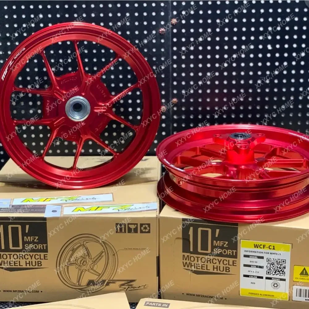DIO50 MFZ Rims AF18 AF24 AF26 AF27 AF28 10 Inch Aluminium Racing Tuning BWSP Perfomance Wheels Dio 50 Upgrade Tires Parts