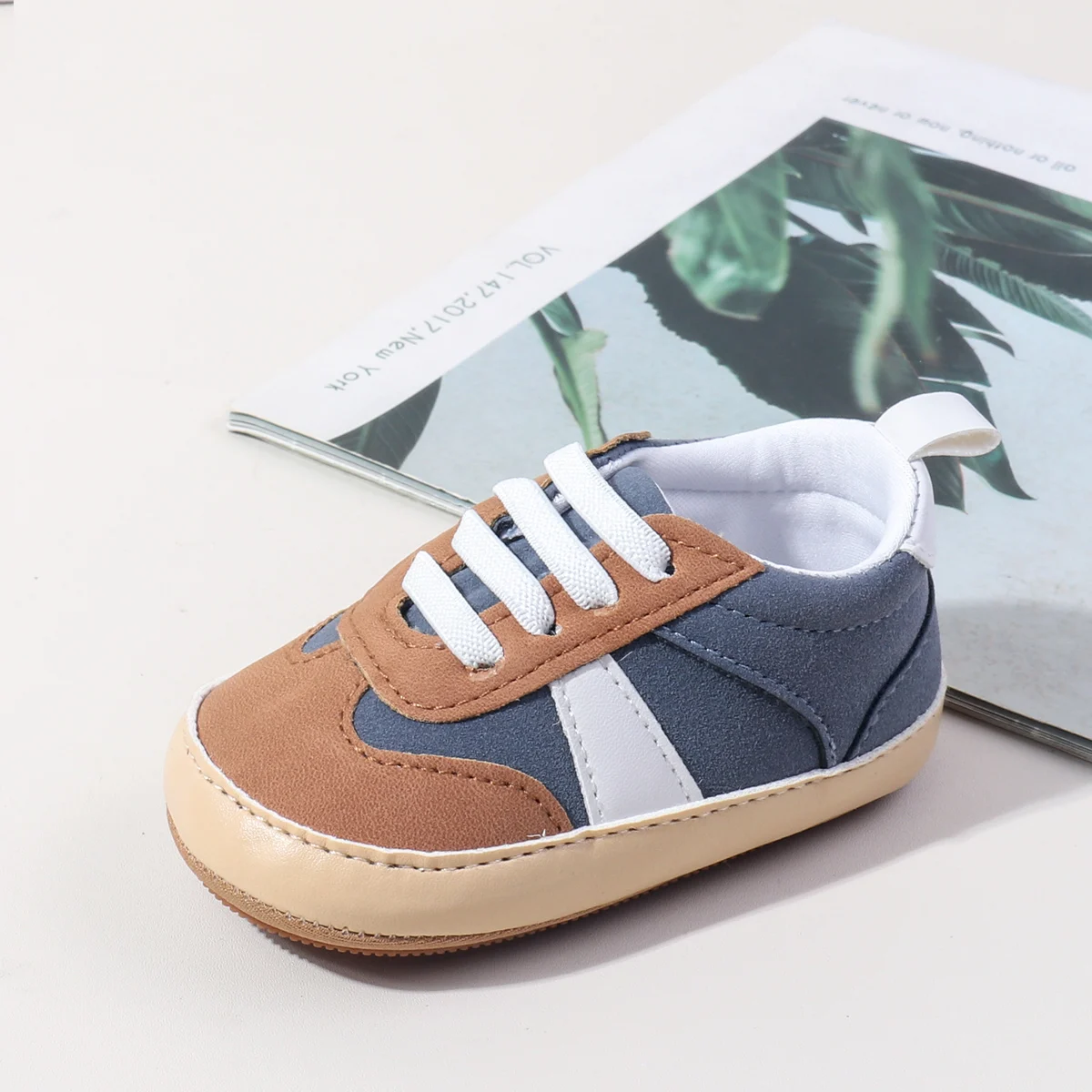 

2025 0-18M New Design Newborn Baby Boys Causal Sport Style First Walking Indoor Outdoor Sneaker With TPR Sole Toddler shoes