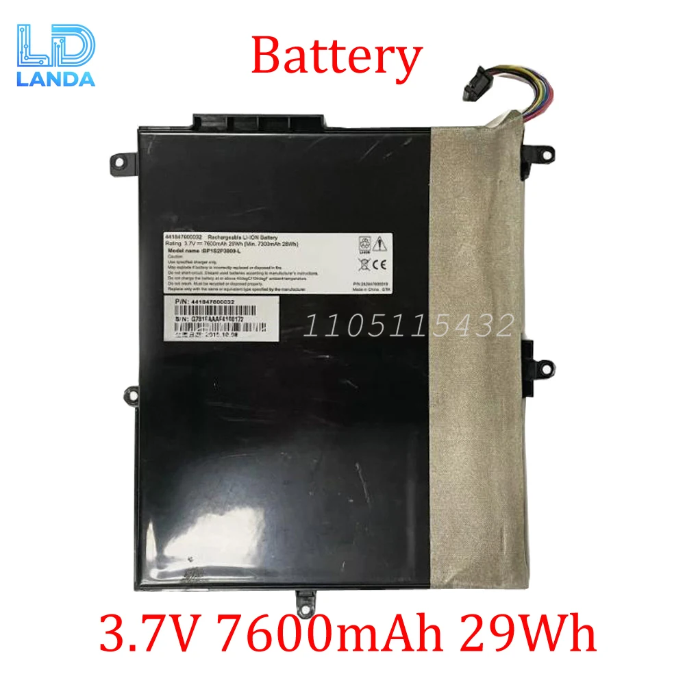 

Laptop Battery For BP1S2P3800-L BP1S2P3800-Y 441847600032 SL11161-1 242847600019 3.7V 7600mAh 29Wh Black New