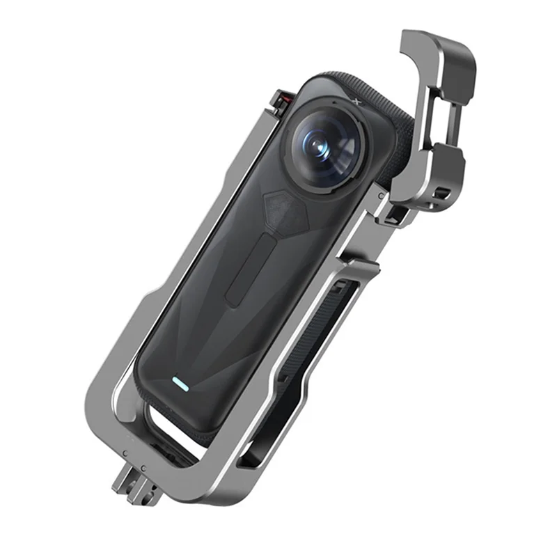 

【Эксклюзивный-Оферблат!】Защитная рамка-клетка для Insta360 X5 с креплением на холодный башмак, чехол для аксессуаров для камеры Insta 360 X5