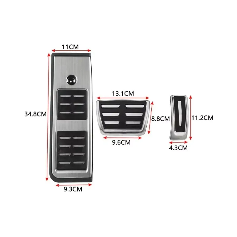 Pkx para audi a4 b9 a5 f5 2016 2017-2019 almofadas de pedal antiderrapantes, equipamentos interiores do carro pedais de carro apoio para os pés tampas de pedal co
