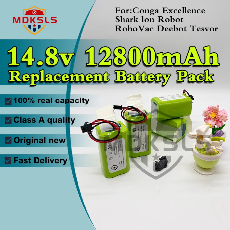 

Original 14.8V 128000mAh Replacement Battery for Conga Excellent 990 1090 1790 1990 Deebot N79S N79 DN622 Robovac 11 Tesvor X500