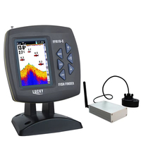 FF918-CWLS New Wireless Fish Finder for Fishing Boats 980 ft Range 45 Degree Wireless Operating Range Fishing Fish Finder