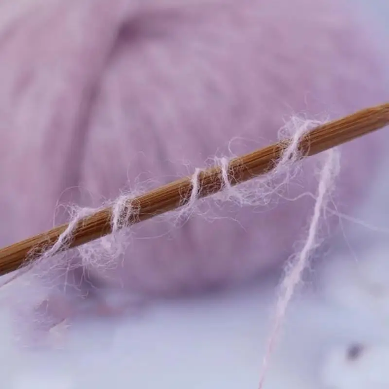 25 グラム高品質モヘア糸高含有量ソフト肌に優しい環境に優しいモヘアかぎ針編み糸かぎ針編みショールセーター布