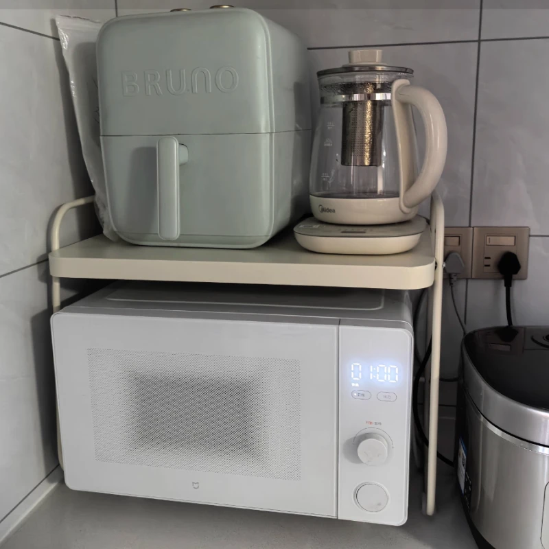 

Microwave Storage Rack, Kitchen Oven Stand, Countertop Multi-Functional Pegboard, Electric Cooker and Appliance Organizer