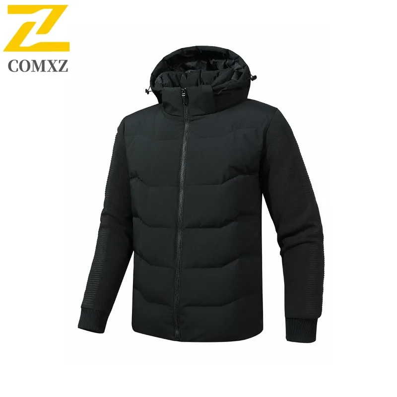 COMXZ Men Parker Coat High Quality Trendy Ski Travel Warm Loose Snow Winter Jacket Stylish Street Minimalist Puffer Jackets 2025